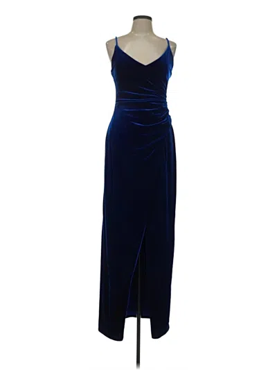 Pre-owned Betsy & Adam Cocktail Dress In Blue