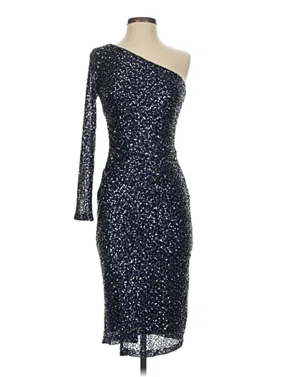 Pre-owned Betsy & Adam Cocktail Dress In Blue