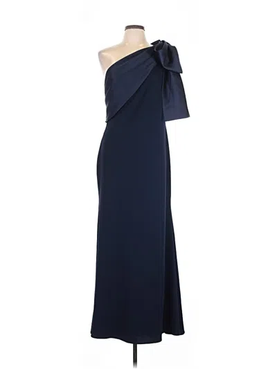 Pre-owned Betsy & Adam Cocktail Dress In Blue