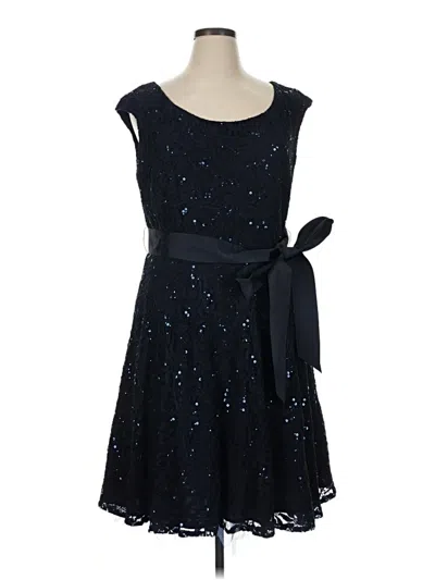 Pre-owned Betsy & Adam Cocktail Dress In Blue
