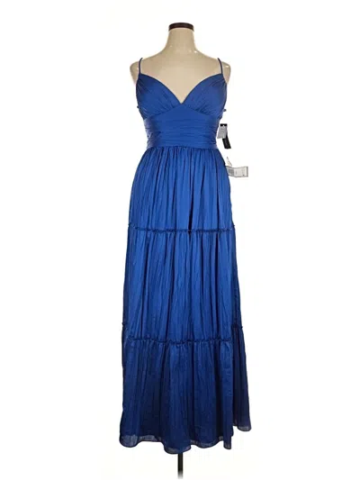 Pre-owned Betsy & Adam Cocktail Dress In Blue