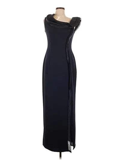 Pre-owned Betsy & Adam Cocktail Dress In Blue