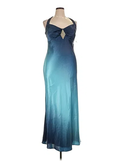 Pre-owned Betsy & Adam Cocktail Dress In Blue