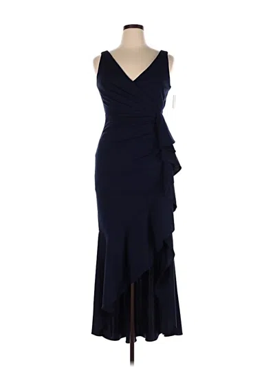 Pre-owned Betsy & Adam Cocktail Dress In Blue
