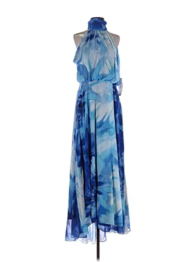 Pre-owned Betsy & Adam Cocktail Dress In Blue