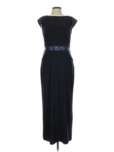 Pre-owned Betsy & Adam Cocktail Dress In Blue