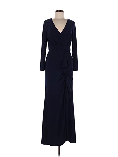 Pre-owned Betsy & Adam Cocktail Dress In Blue