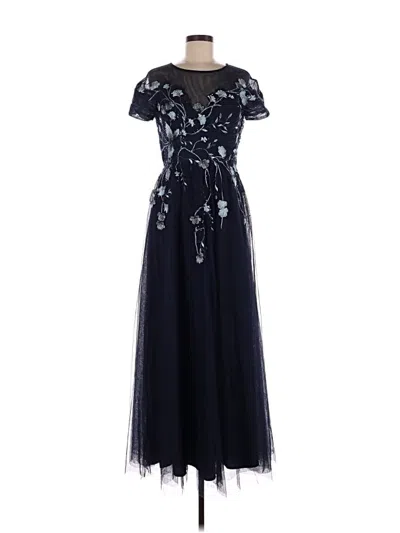 Pre-owned Betsy & Adam Cocktail Dress In Blue