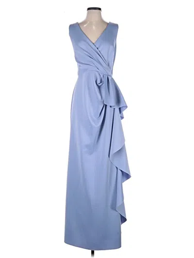 Pre-owned Betsy & Adam Cocktail Dress In Blue