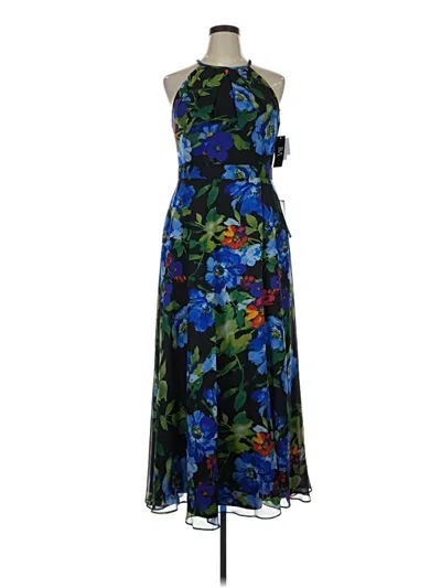 Pre-owned Betsy & Adam Cocktail Dress In Blue