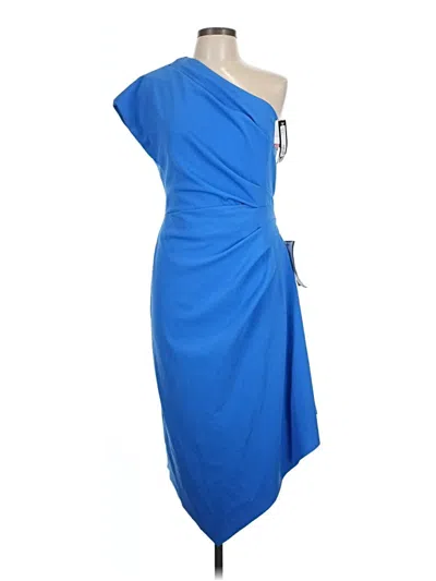 Pre-owned Betsy & Adam Cocktail Dress In Blue