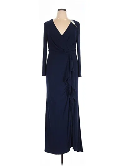 Pre-owned Betsy & Adam Cocktail Dress In Blue