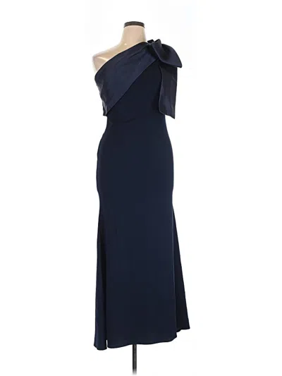 Pre-owned Betsy & Adam Cocktail Dress In Blue