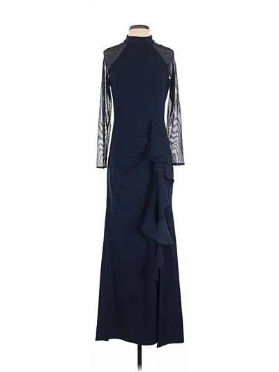 Pre-owned Betsy & Adam Cocktail Dress In Blue