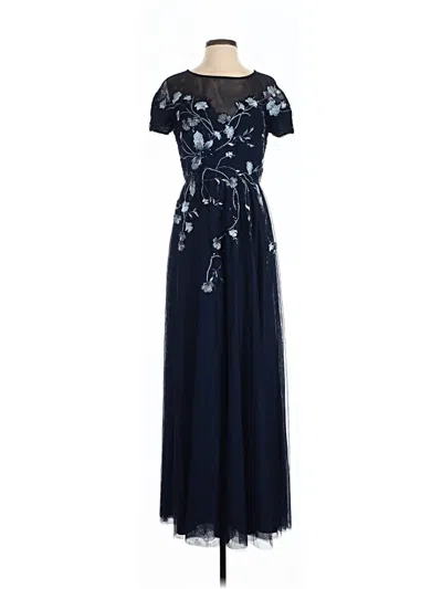 Pre-owned Betsy & Adam Cocktail Dress In Blue