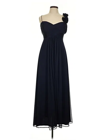 Pre-owned Betsy & Adam Cocktail Dress In Blue