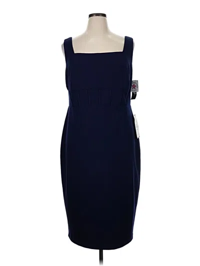 Pre-owned Betsy & Adam Cocktail Dress In Blue