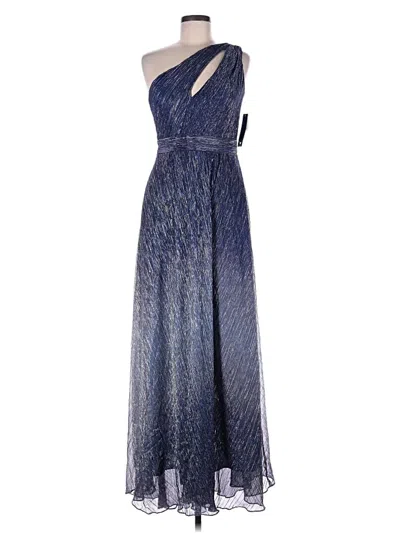 Pre-owned Betsy & Adam Cocktail Dress In Blue