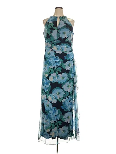 Pre-owned Betsy & Adam Cocktail Dress In Blue