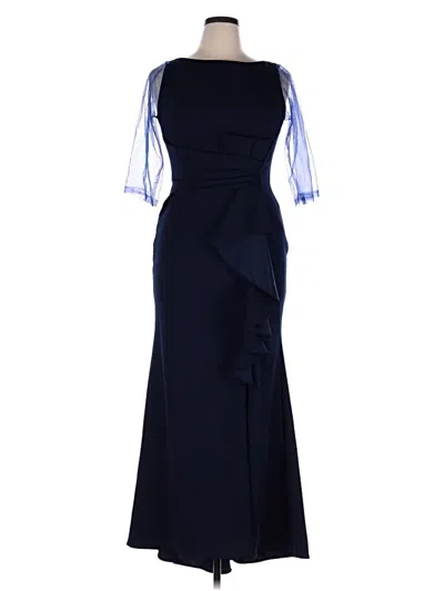 Pre-owned Betsy & Adam Cocktail Dress In Blue