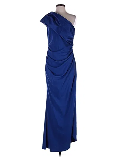 Betsy & Adam Cocktail Dress In Blue