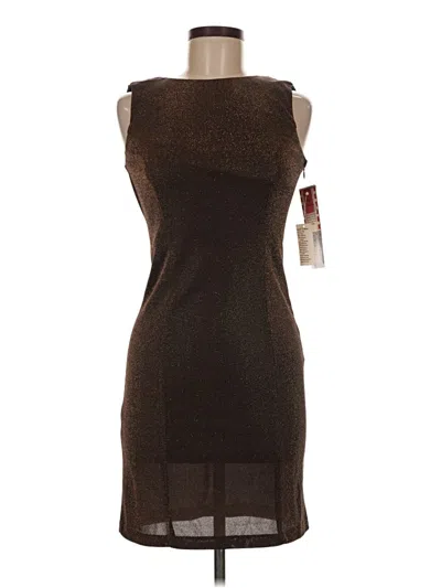 Betsy & Adam Cocktail Dress In Brown