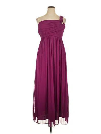 Pre-owned Betsy & Adam Cocktail Dress In Burgundy