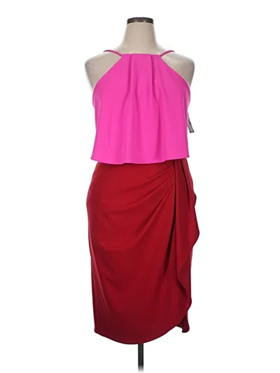 Betsy & Adam Cocktail Dress In Pink