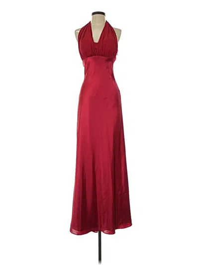 Pre-owned Betsy & Adam Cocktail Dress In Burgundy