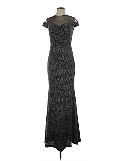 Pre-owned Betsy & Adam Cocktail Dress In Gray