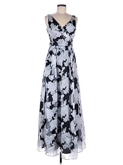 Pre-owned Betsy & Adam Cocktail Dress In Gray