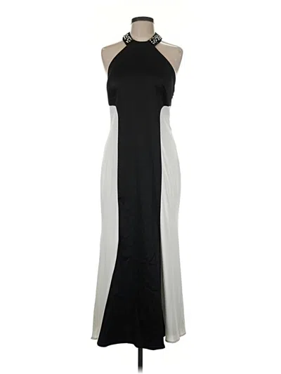 Pre-owned Betsy & Adam Cocktail Dress In Gray