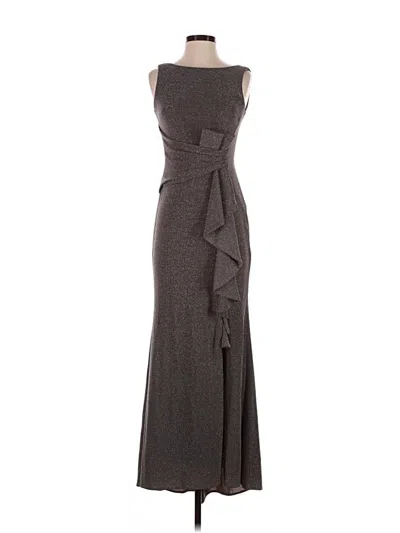 Pre-owned Betsy & Adam Cocktail Dress In Gray