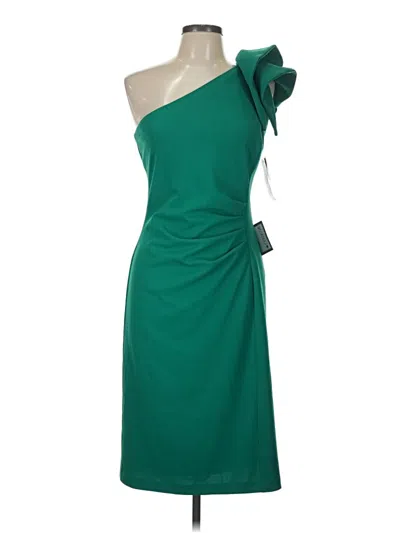 Pre-owned Betsy & Adam Cocktail Dress In Green