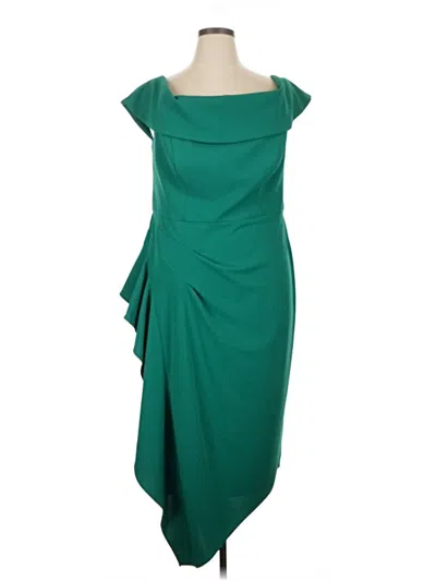 Pre-owned Betsy & Adam Cocktail Dress In Green