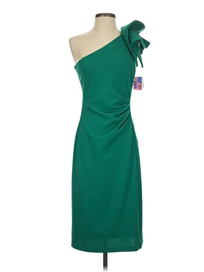 Pre-owned Betsy & Adam Cocktail Dress In Green
