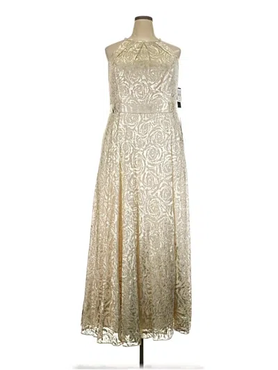 Pre-owned Betsy & Adam Cocktail Dress In Ivory