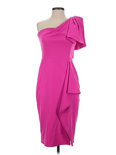 Pre-owned Betsy & Adam Cocktail Dress In Pink