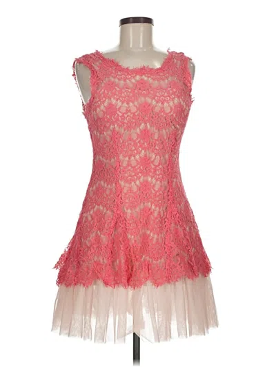 Pre-owned Betsy & Adam Cocktail Dress In Pink