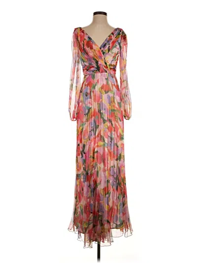 Pre-owned Betsy & Adam Cocktail Dress In Pink