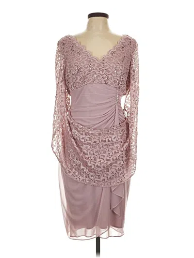 Pre-owned Betsy & Adam Cocktail Dress In Pink