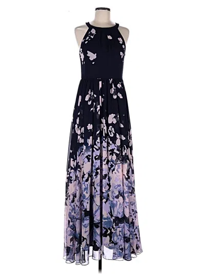 Pre-owned Betsy & Adam Cocktail Dress In Purple