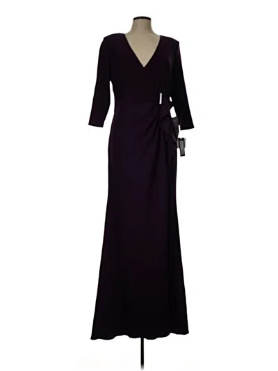 Pre-owned Betsy & Adam Cocktail Dress In Purple