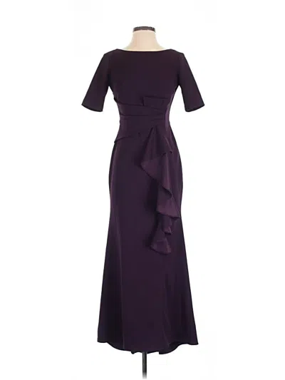 Pre-owned Betsy & Adam Cocktail Dress In Purple