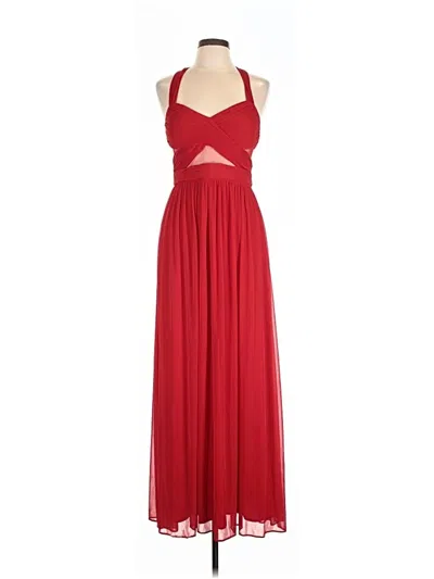 Pre-owned Betsy & Adam Cocktail Dress In Red