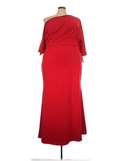 Betsy & Adam Cocktail Dress In Red
