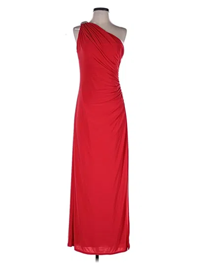 Pre-owned Betsy & Adam Cocktail Dress In Red