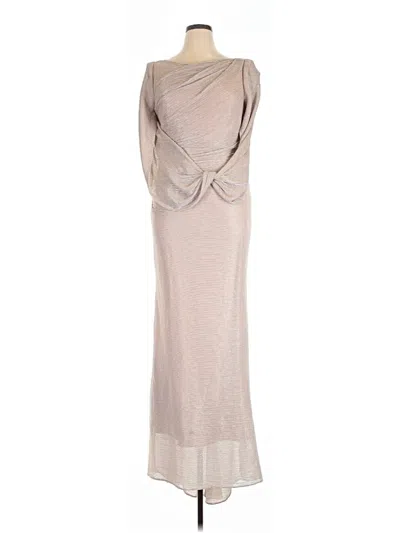Betsy & Adam Cocktail Dress In Silver