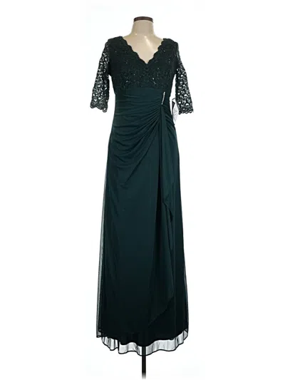 Pre-owned Betsy & Adam Cocktail Dress In Teal