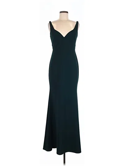 Pre-owned Betsy & Adam Cocktail Dress In Teal